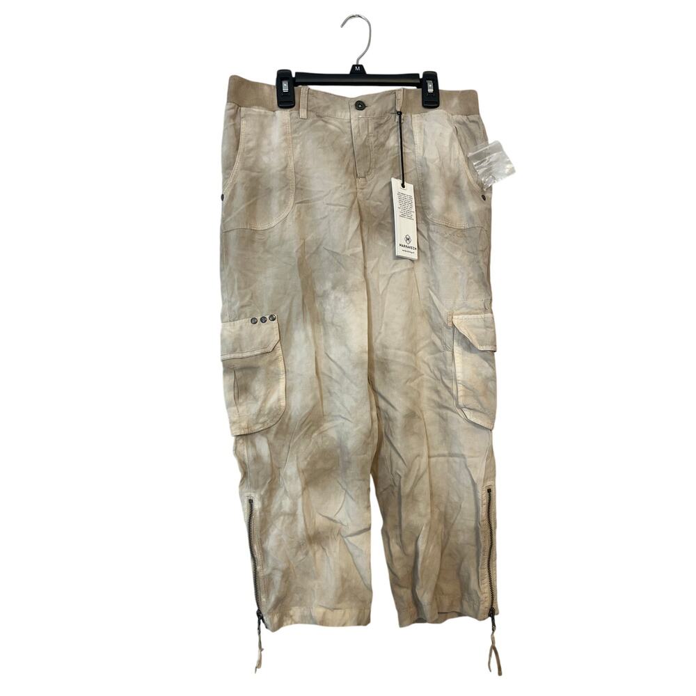 Marrakech Crop Side Zip Garment Dyed Utility  Pants Size 27